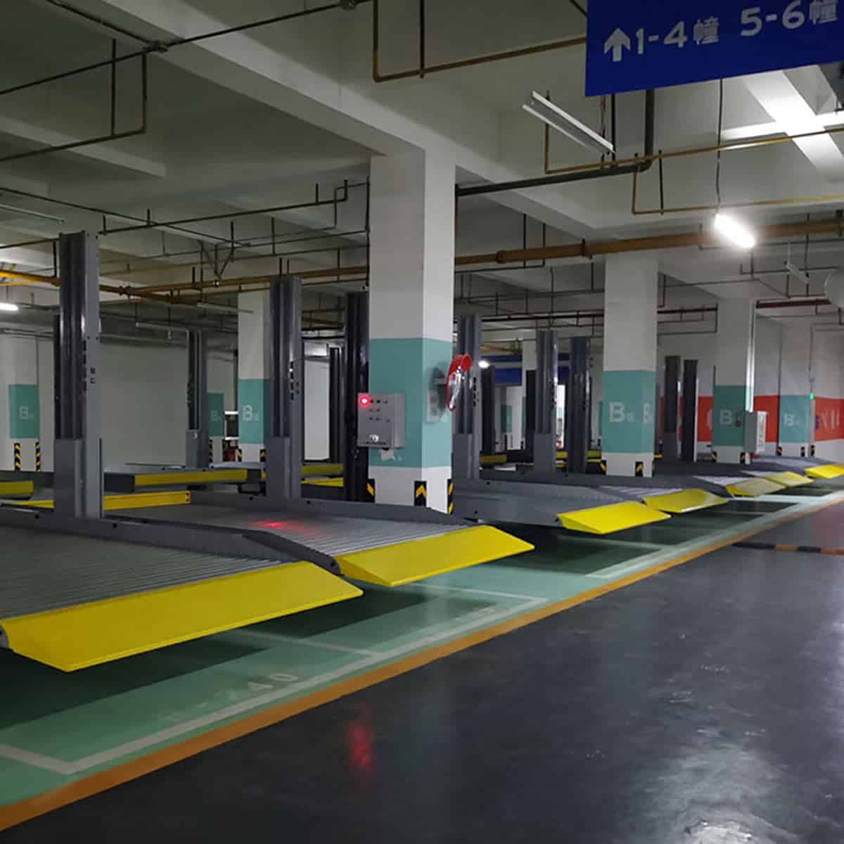 阿克塞地下室立體停車安裝