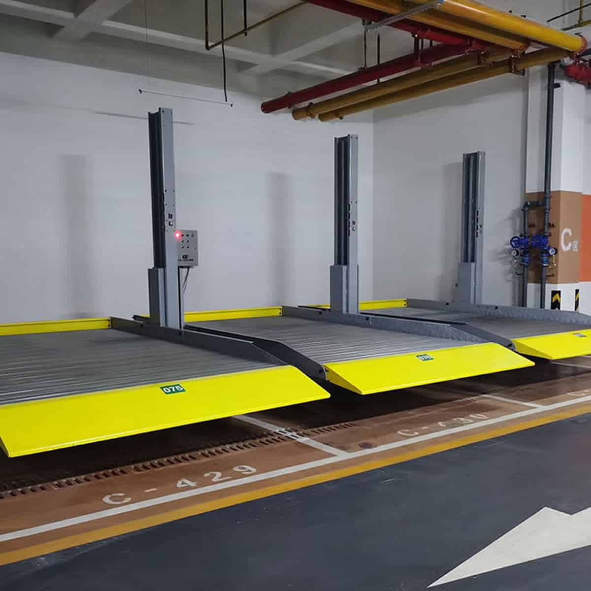 峨邊2柱機械式停車設備改造